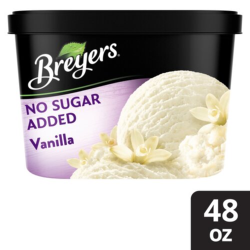 Breyers Frozen Dairy Dessert No Sugar Added Vanilla 48 oz