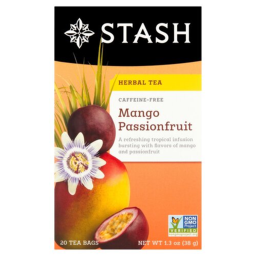 Stash Mango Passionfruit Herbal Tea Bags, 20 count, 1.3 oz