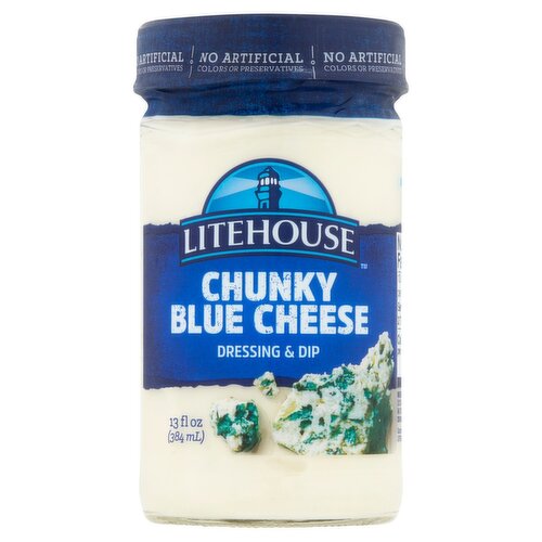 Litehouse Chunky Blue Cheese Dressing & Dip, 13 fl oz