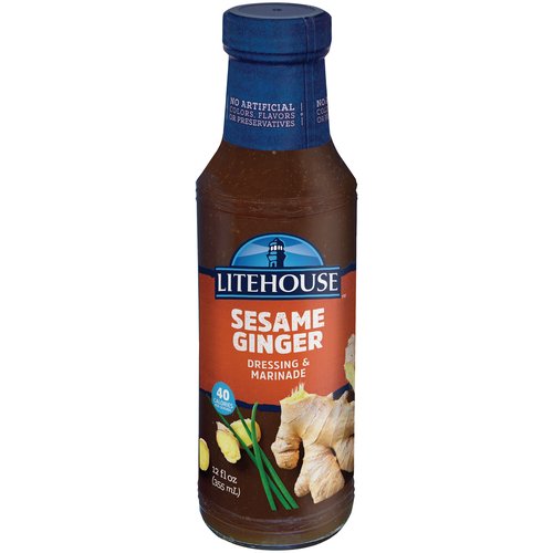 Litehouse Dressing - Sauce & Marinade Toasted Sesame Ginger, 12 fl oz