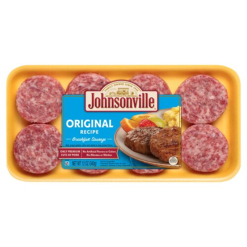 Johnsonville Original Recipe Breakfast Sausage, 8 count, 12 oz