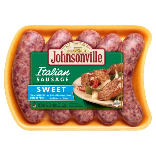 Johnsonville Sweet Italian Sausage, 5 count, 19 oz