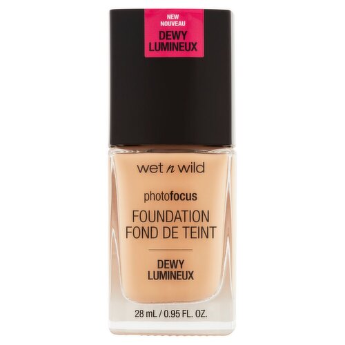 Wet n Wild PhotoFocus 1111522 Soft Beige Dewy Foundation, 0.95 fl oz