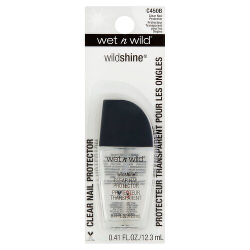 Wet n Wild Wildshine C450B Clear Nail Protector Nail Color, 0.41 fl oz