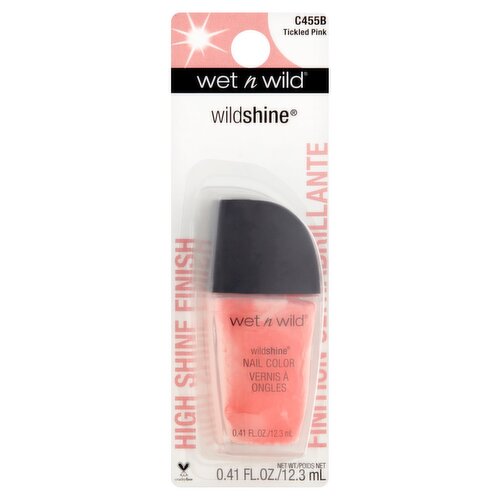 Wet n Wild Wildshine C455B Tickled Pink Nail Color, 0.41 fl oz