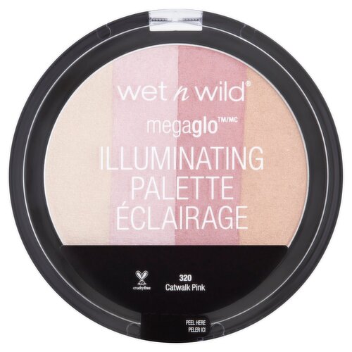 Wet n Wild Megaglo 320 Catwalk Pink Illuminating Palette, 0.35 oz