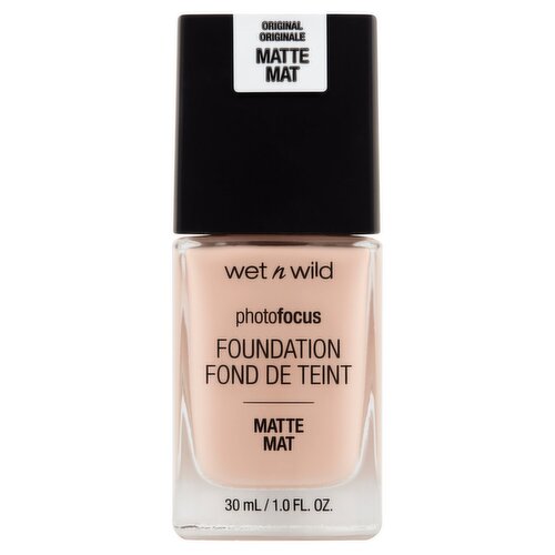 Wet n Wild Photo Focus 364C Rose Ivory Original Matte Foundation, 1.0 fl oz