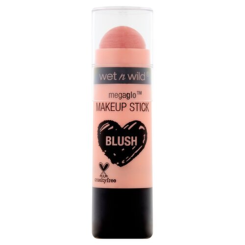 Wet n Wild Megaglo 801A Peach Bums Blush Makeup Stick, 0.21 oz