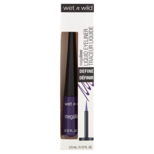 Wet n Wild MegaLiner 874A Electric Purple Liquid Eyeliner, 0.12 fl oz