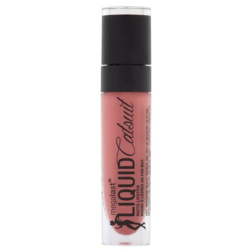 Wet N Wild Megalast Liquid Catsuit 921B Nudist Peach Matte Lipstick, 0.21 oz