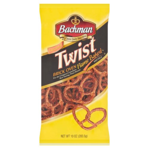 Bachman Twist Original Brick Oven Flame Baked Pretzels, 10 oz