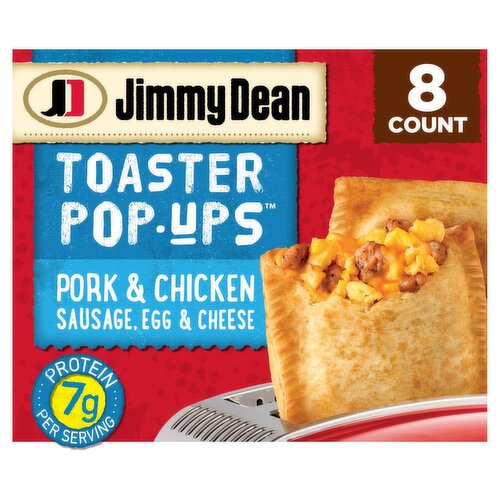Jimmy Dean Sausage, Egg & Cheese Toaster Pop-Ups, 8 count, 18.4 oz