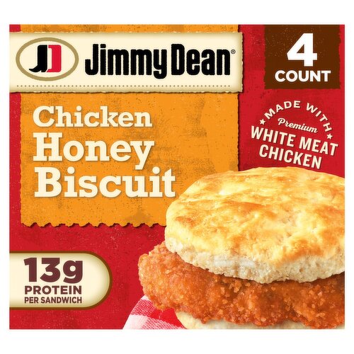 Jimmy Dean Chicken Honey Biscuit, 4 count, 16.4 oz