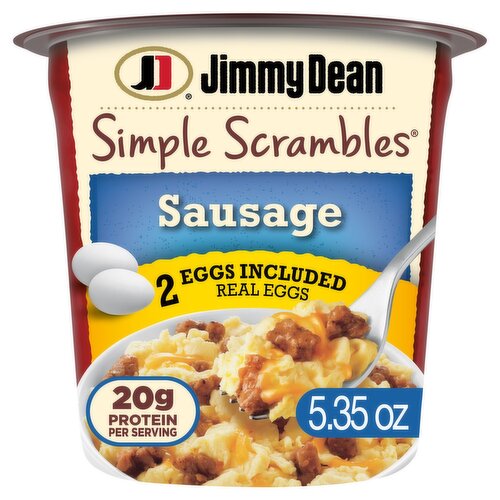 Jimmy Dean Simple Scrambles Real Eggs, Sausage & Cheddar Cheese Sausage, 5.35 oz