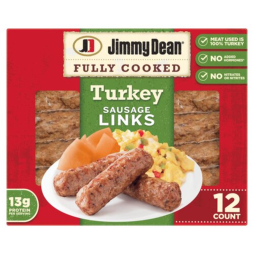 Jimmy Dean Fully Cooked Turkey Sausage Links, 12 count, 9.6 oz