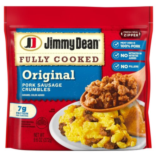 Jimmy Dean Original Pork Sausage Crumbles, 9.6 oz