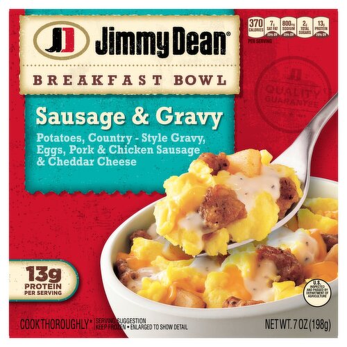 Jimmy Dean Sausage & Gravy Breakfast Bowl, 7 oz