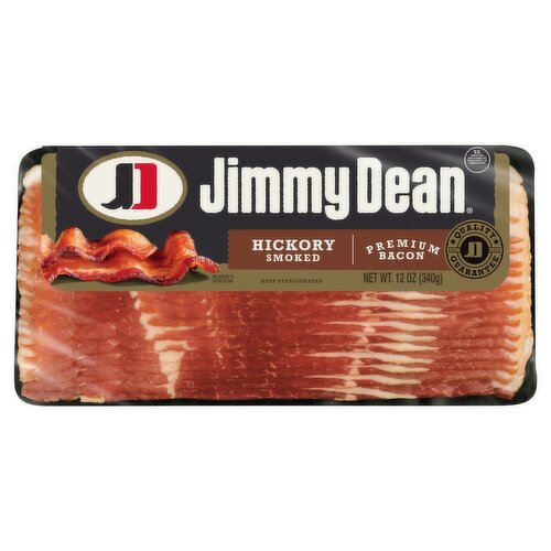 Jimmy Dean Hickory Smoked Premium Bacon, 12 oz