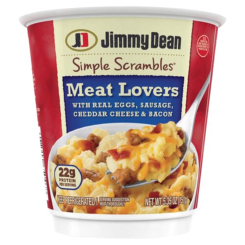 Jimmy Dean Meat Lovers Simple Scrambles, 5.35 oz