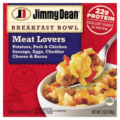 Jimmy Dean Meat Lovers Breakfast Bowl, 7 oz