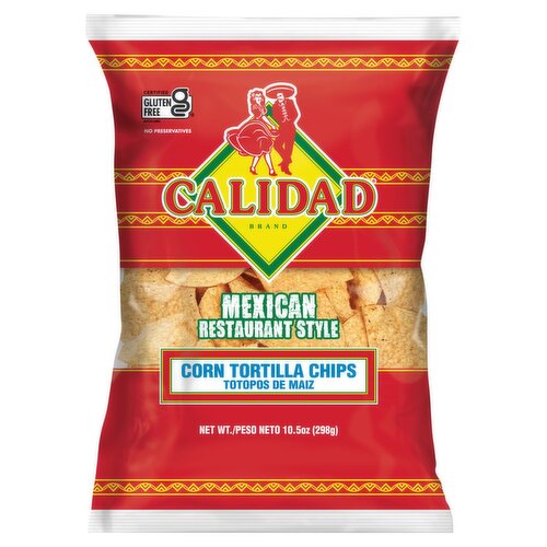 Calidad Mexican Restaurant Style Corn Tortilla Chips, 10.5 oz