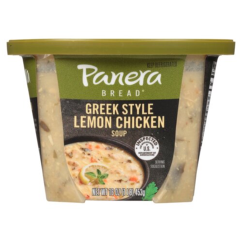 Panera Bread Greek Style Lemon Chicken Soup, 16 oz