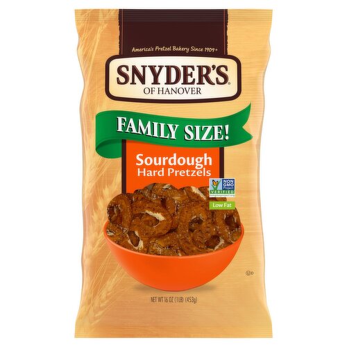 Snyder's of Hanover Sourdough Hard Pretzels Family Size, 16 oz