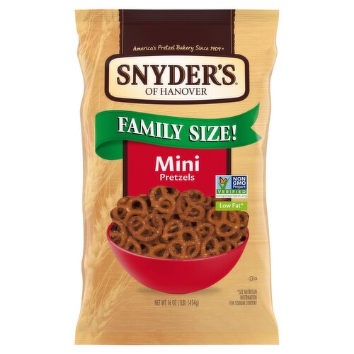 Snyder's of Hanover Mini Pretzels Family Size!, 16 oz