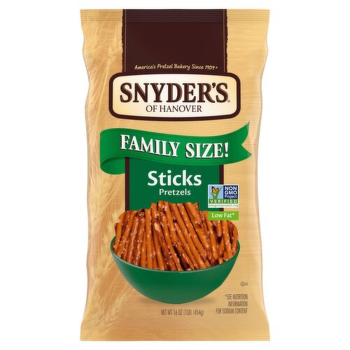 Snyder's of Hanover Sticks Pretzels Family Size!, 16 oz