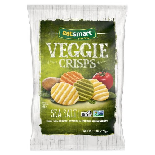 Eatsmart Snacks Sea Salt Veggie Crisps, 6 oz