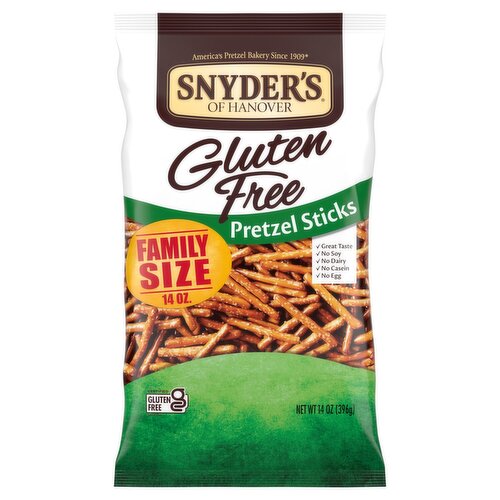 Snyder's of Hanover Gluten Free Pretzel Sticks Family Size, 14 oz