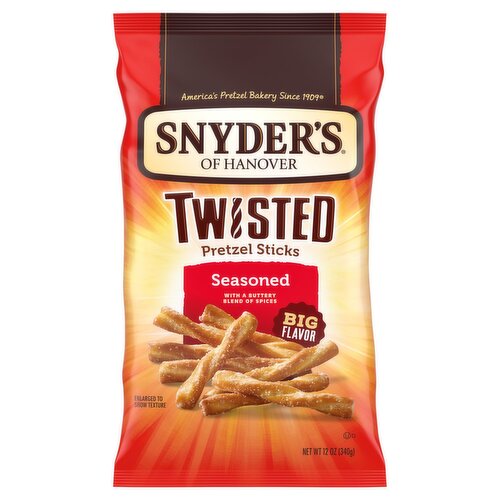 Snyder's of Hanover Seasoned Twisted Pretzel Sticks, 12 oz