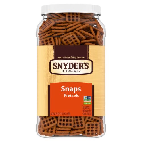 Snyder's of Hanover Low Fat Pretzels Snaps, 24 oz