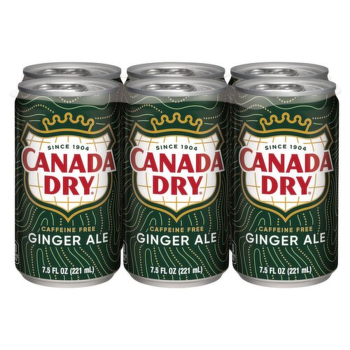 Canada Dry Ginger Ale, 7.5 fl oz, 6 count