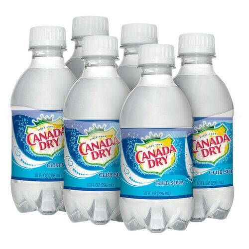 Canada Dry Club Soda, 6 count