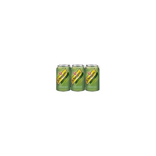 Schweppes Ginger Ale - 6 Pack Cans, 72 fl oz