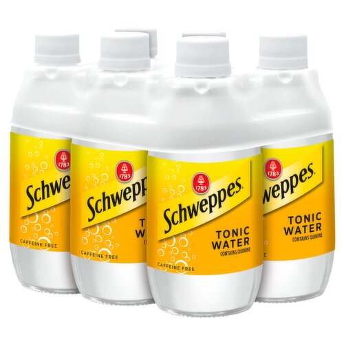 Schweppes Tonic Water, 6 count