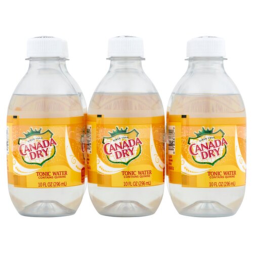 Canada Dry Tonic Water, 10 fl oz, 6 count