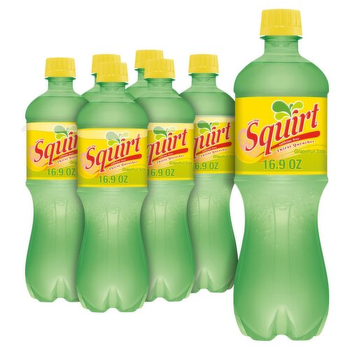 Squirt Thirst Quencher Grapefruit Soda, 16.9 fl oz