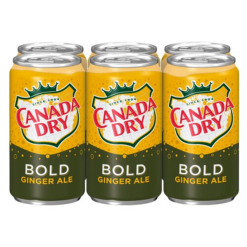 Canada Dry Bold Ginger Ale, 6 count