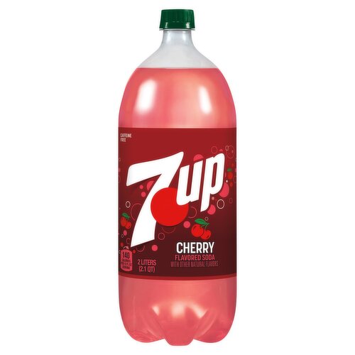 7UP Cherry Flavored Soda, 2 liters