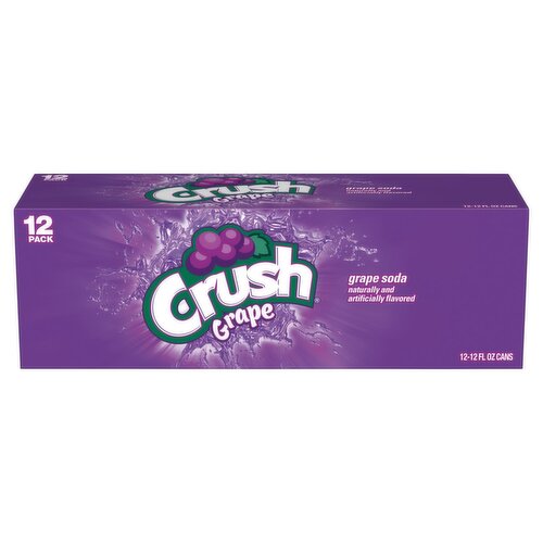 Crush Grape Soda, 12 fl oz, 12 count