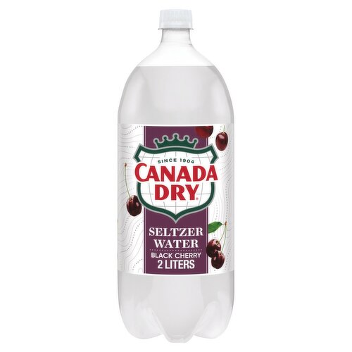 Canada Dry Black Cherry Seltzer Water, 2 liter