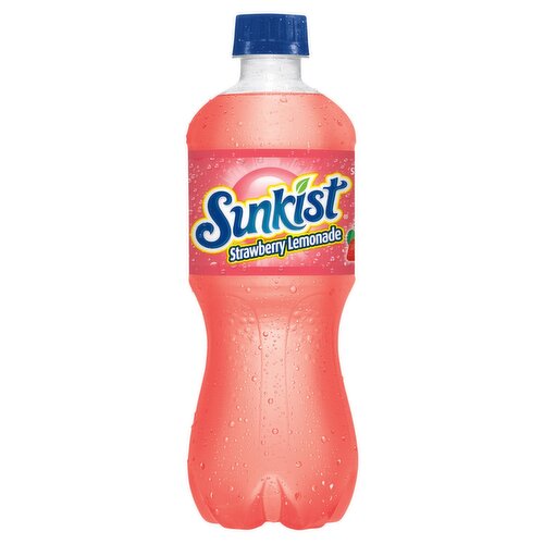 Sunkist Strawberry Lemonade Soda, 20 fl oz