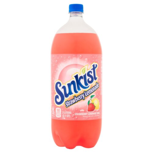 Sunkist Strawberry Lemonade Soda, 2.1 qt