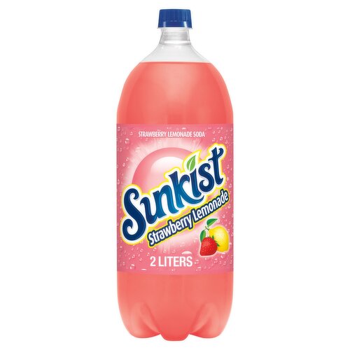 Sunkist Strawberry Lemonade Soda, 2.1 qt