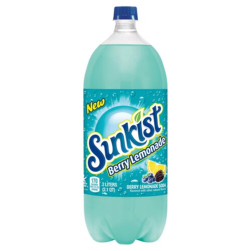 Sunkist Berry Lemonade Soda, 2 liters