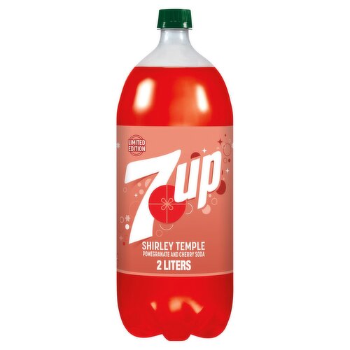 7UP Shirley Temple Pomegranate and Cherry Soda Limited Edition, 2 l