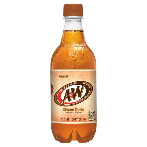 A&W Cream Soda, 20 fl oz