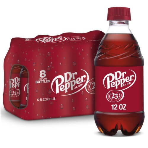 Dr Pepper Soda, 12 fl oz, 8 count